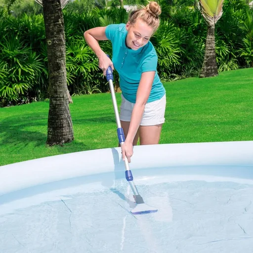 "Electric telescopic pool vacuum image"