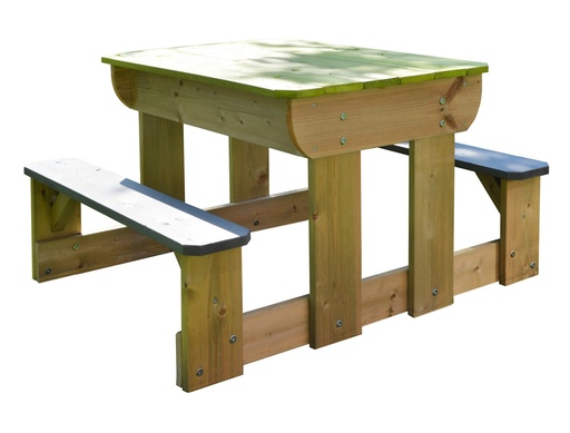 "Wendi Toys Table de jeu et de boue Âne 100×79×52,5 cm Naturel – Bacs à sable/eau, couvercle comme table image"