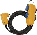 4-way socket block for outdoor use, 10m, IP54