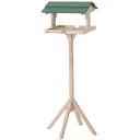 Birdhouse bird feeder with stand pine