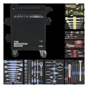 Workshop trolley - 7 drawers, equipped with 9 modules, 140 pieces