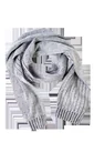 Scarf with ribbed structure, 30cmx200cm, color grey/black, one size