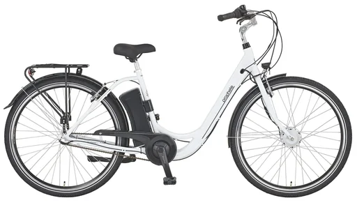 "Women's city e-bike, 28 inches, frame height 48 cm, 3-speed hub gear, chalk, GENIESSER 21.ESC.30 image"