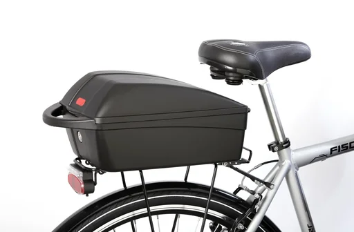 "Bicycle luggage box, lockable, with reflector image"