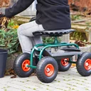 Siège roulant d’extérieur « Deluxe » avec housse de protection