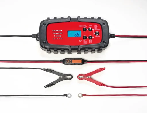 "Chargeur de batterie automatique pour voiture et moto, 6,5 A, 6/12 V image"