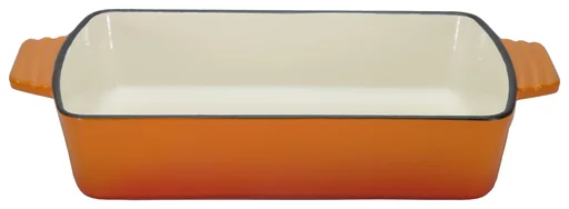 "Rectangular casserole dish 32 cm Orange Shadow image"