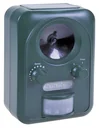 Solar universal animal deterrent with ultrasound & flash light