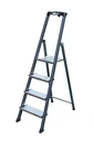 Anodized aluminum comfort stepladder with 8 steps