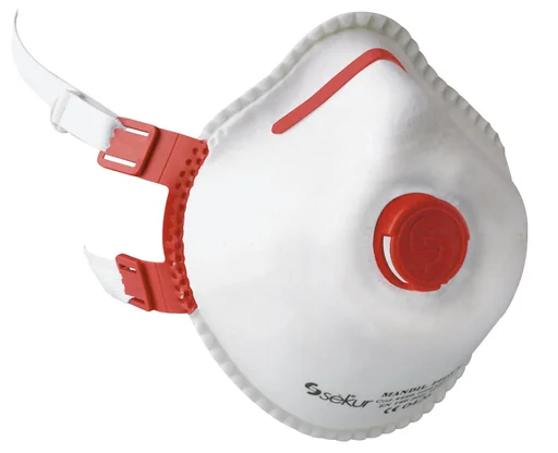 "Masque de protection respiratoire Mandil FFP 3 avec valve, 5 pièces image"