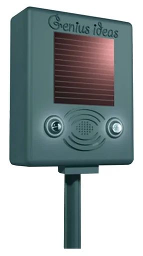 "Solar bird deterrent with repellent sound & flash light image"