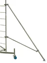 Boom for mobile aluminum scaffolding