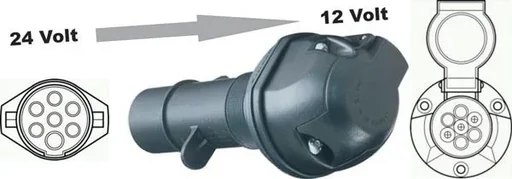 "Voltage reducer 24 Volt - 12 Volt 7N-7 image"