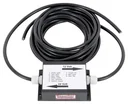 Voltage reducer for fixed installation 24 to 12 volts