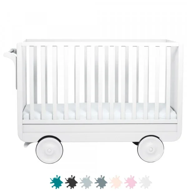 "Laurette Lit bebe 60 x 120 cm Roulotte image"