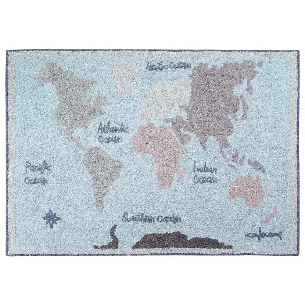 Lorena Canals Tapis Carte du monde