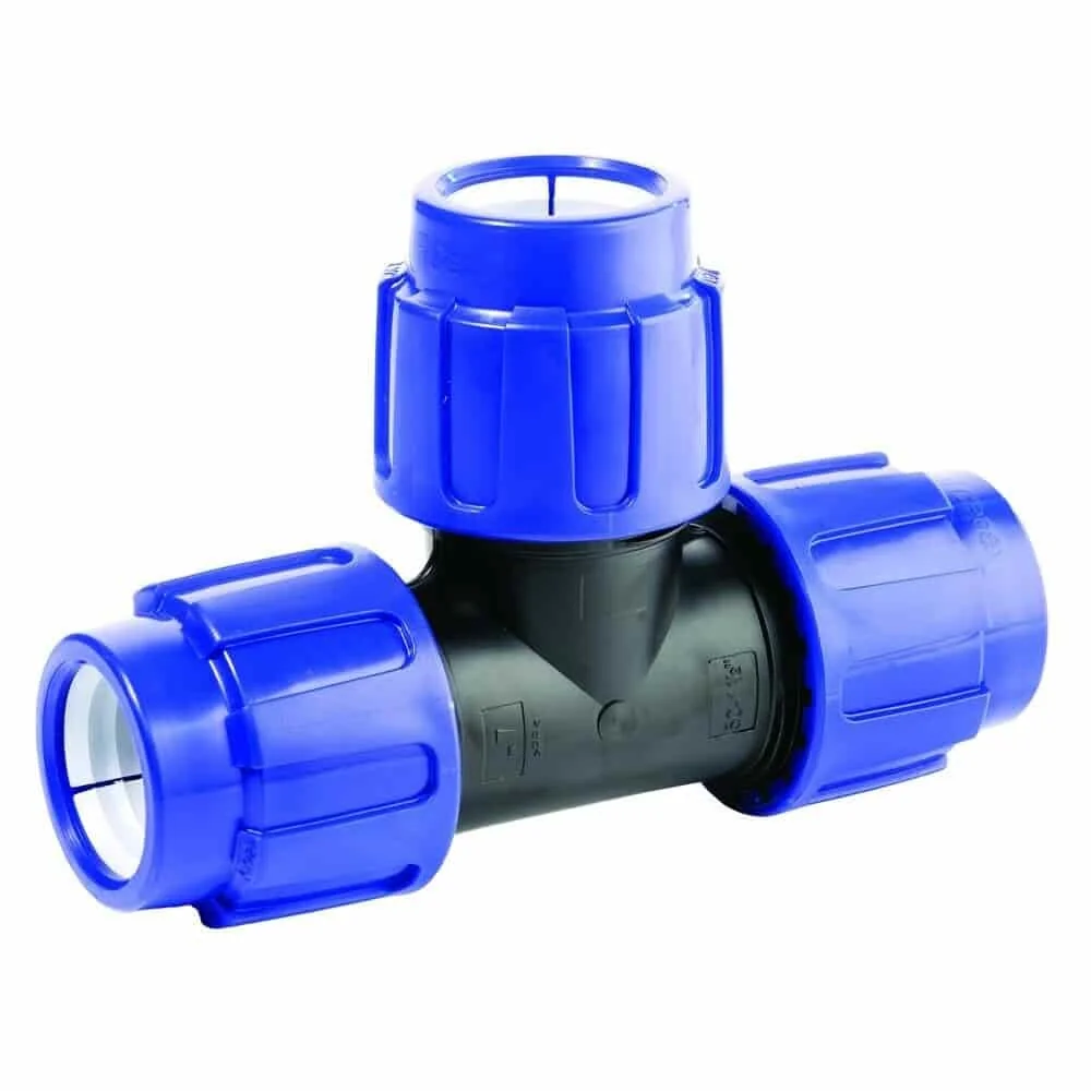 Raccord PE, Té 40mm, Raccord Rapide, Eau Potable