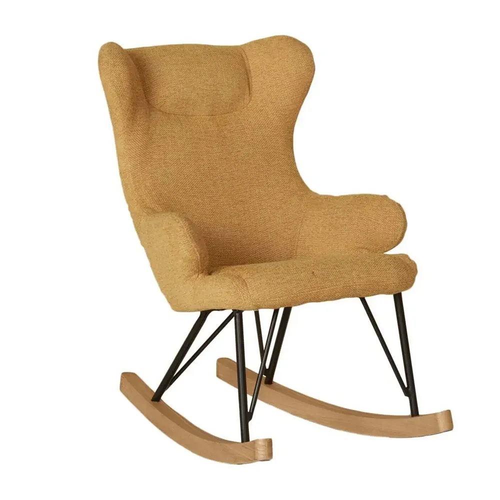 Quax Chaise à bascule De Luxe jaune moutarde