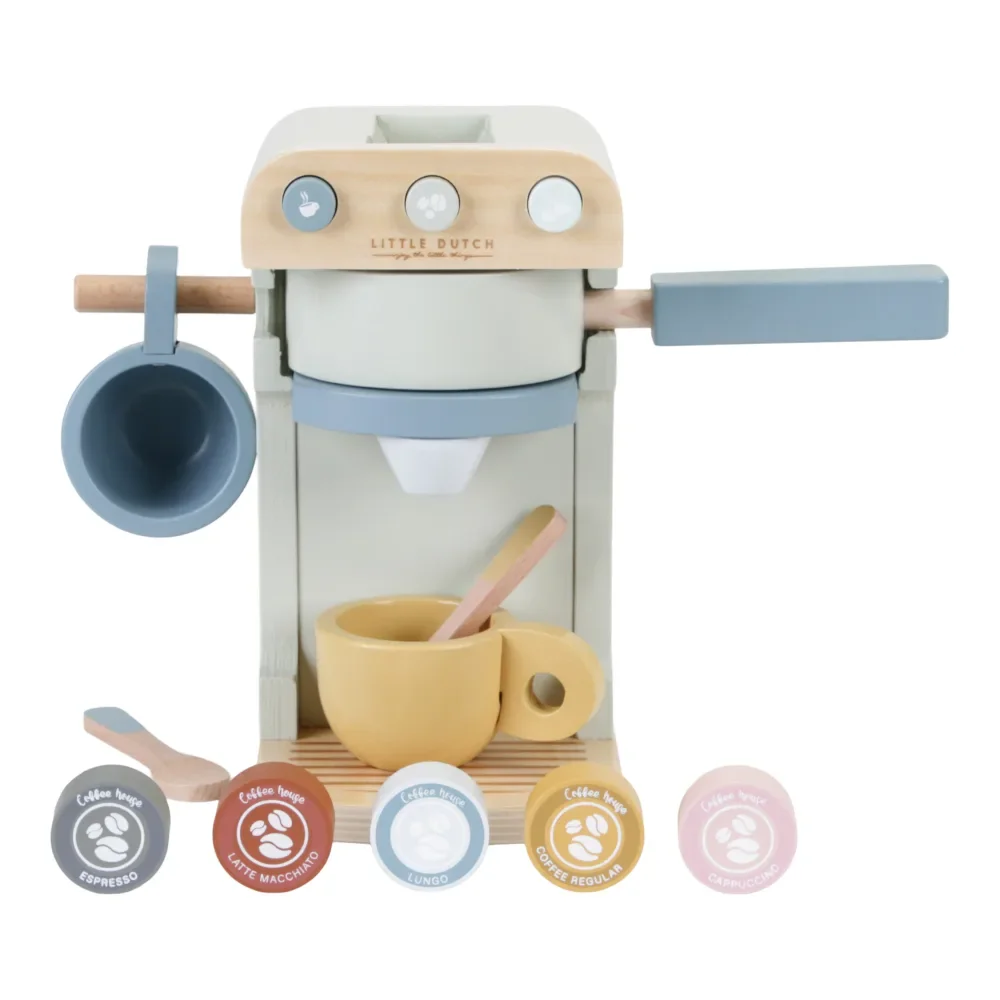 "Little Dutch Bois cuisine enfant Accessoires machine à café image"