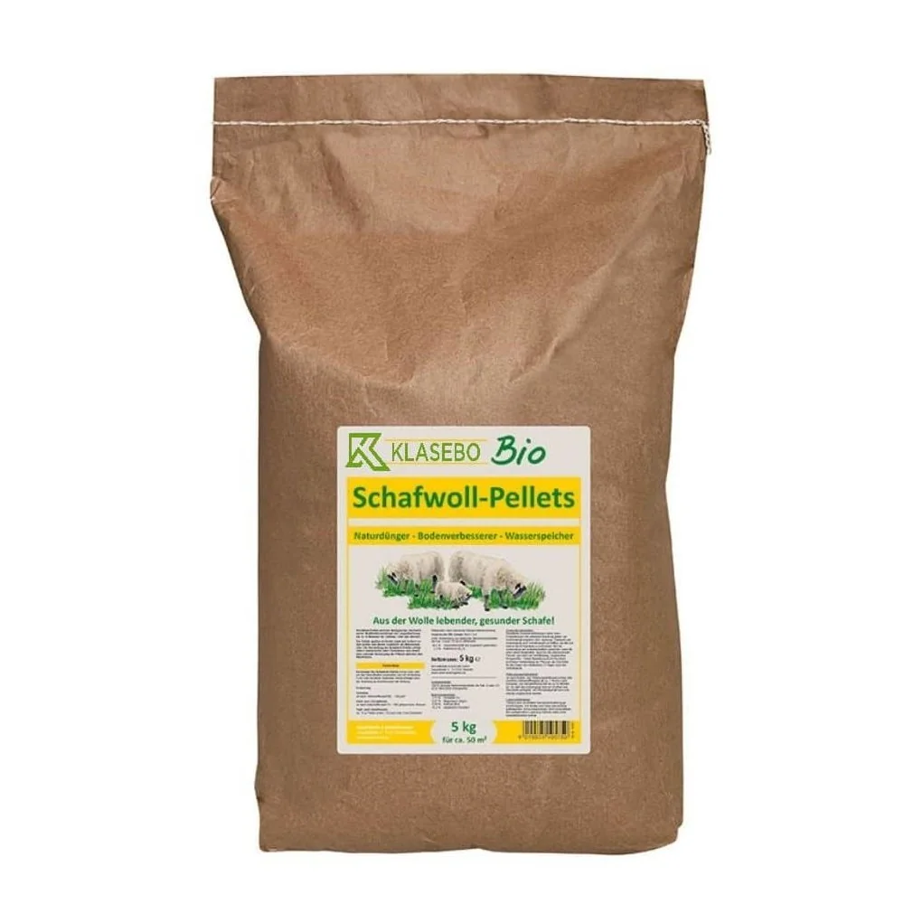 "Engrais organique, Pellets de laine de mouton, Bio 5 kg pour 50-100 m², Engrais longue durée image"