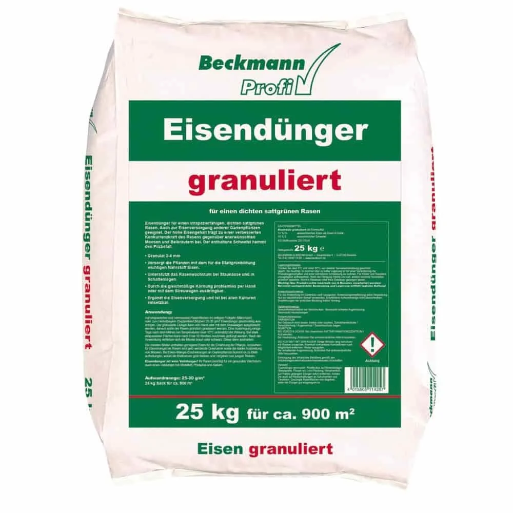 "Engrais gazon 25 kg, Engrais fer, granulé 2-4mm, pour env. 900m², Anti mousse gazon image"