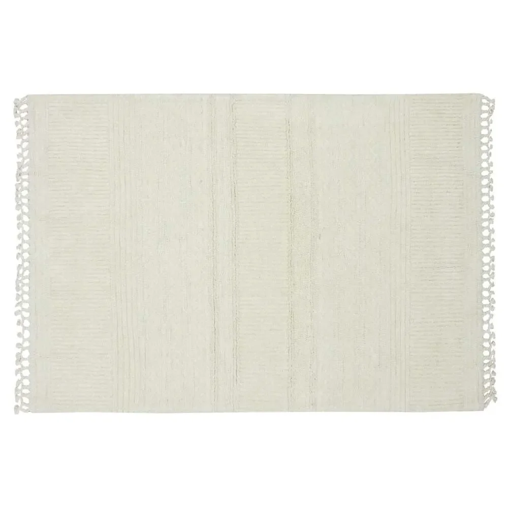 "Lorena Canals tapis laine lavable "Ari" Sheep White, Taille: 120 x 170 cm image"