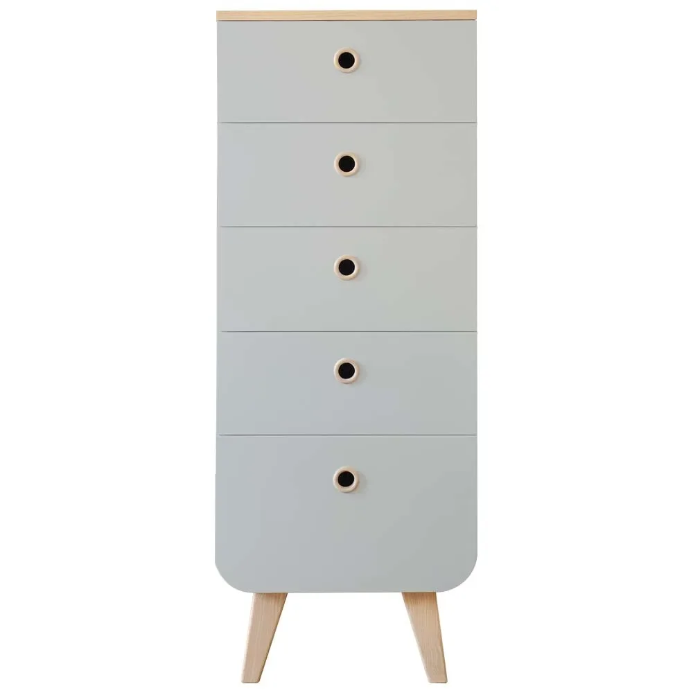 Laurette Chiffonier Commode Zen, Couleur des surfaces: Gris Souris