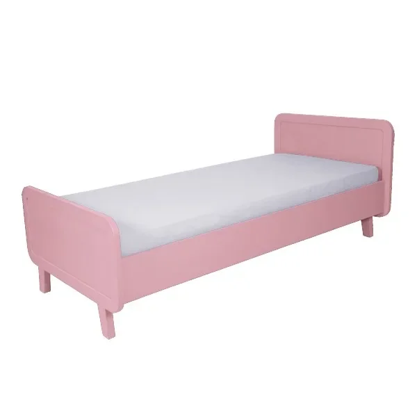 "Laurette Lit enfant "Le Lit Rond" 90 x 200 cm, Couleur: Vieux Rose image"