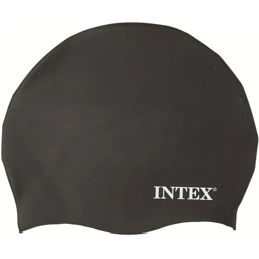 "Silicone Swimming Cap-Black image"