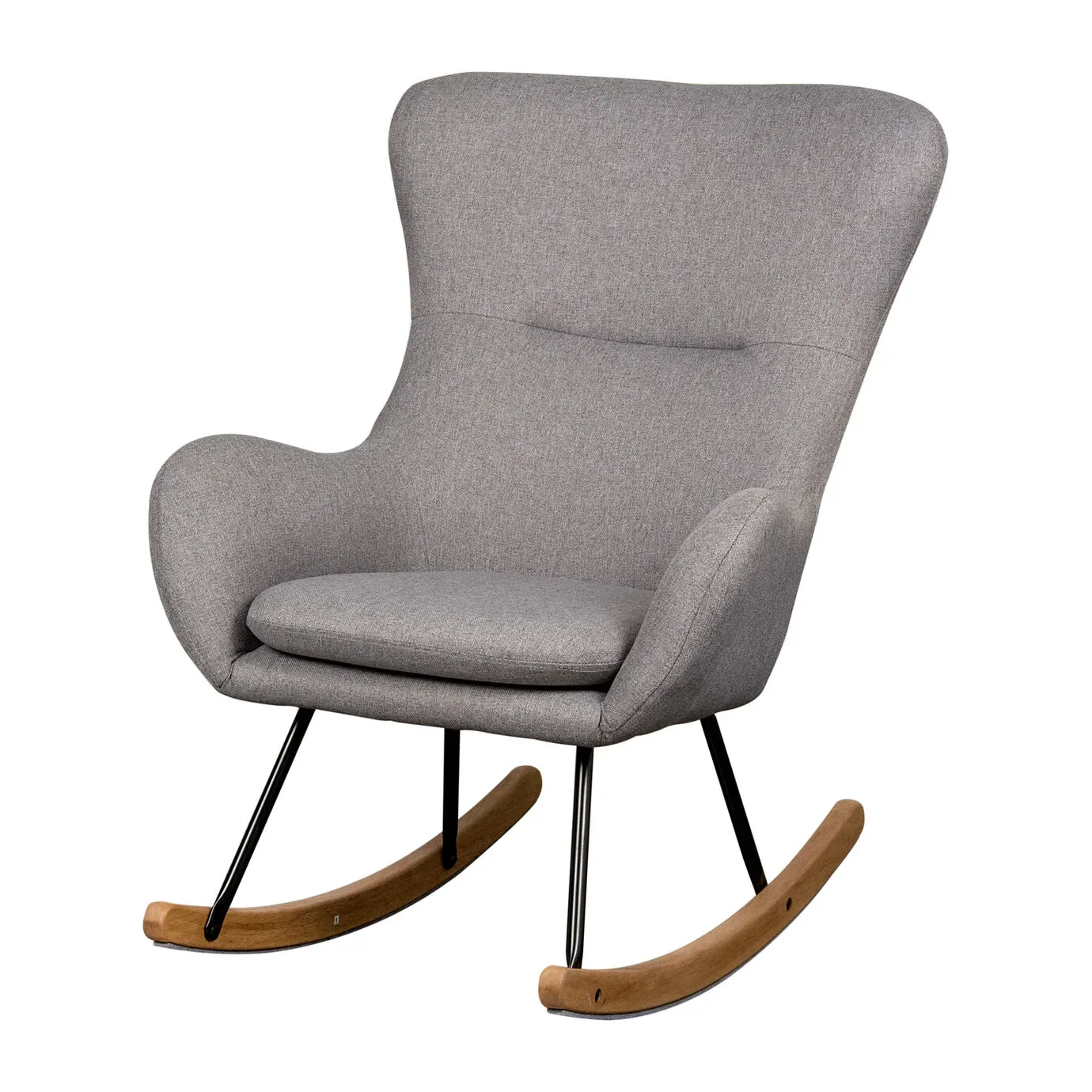 Quax Chaise à bascule, Fauteuil d'allaitement - Basic, Couleur: Gris foncé