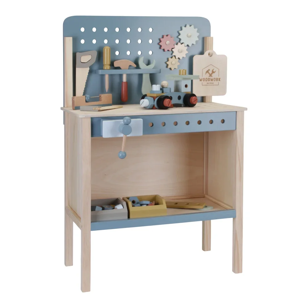 "Little Dutch établi enfant, Jouet outil - bois, bleu image"