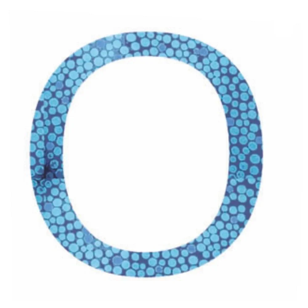 "Lilipinso Sticker bleu lettre o image"