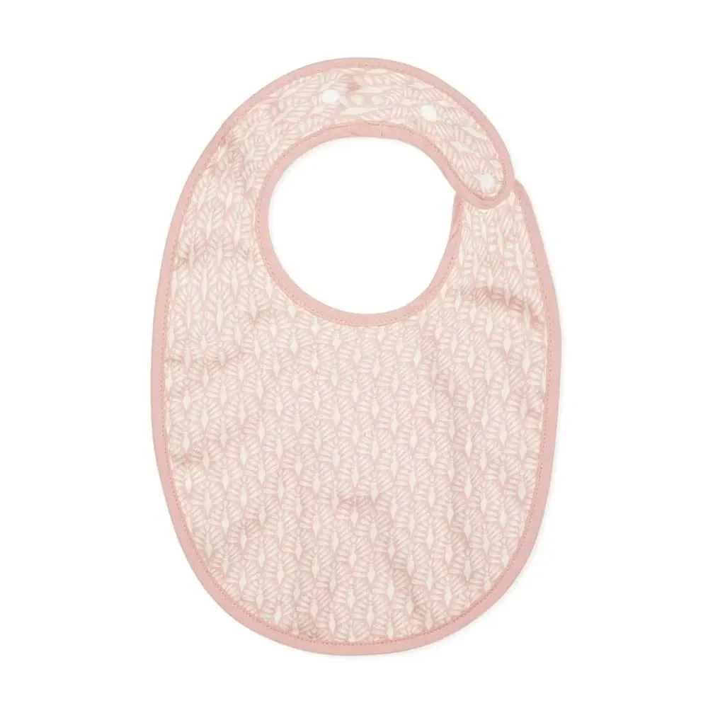 "Cam Cam Baby bavoir bebe paon rose image"