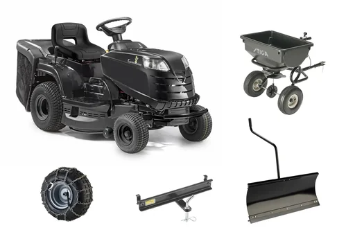 "Lawn tractor RTW 84 winter set - large image"