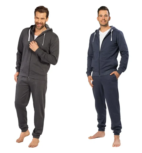 "Leisure suit, color gray/melange, size 2XL image"