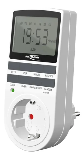 "Programmateur numérique hebdomadaire avec 10 possibilités de programmation marche/arrêt par jour image"