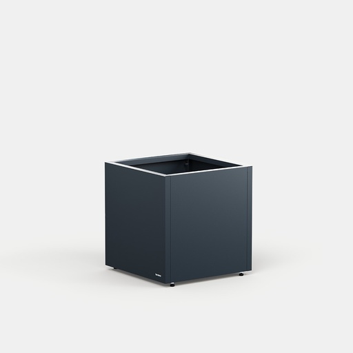 "Herstera Garden Jardinière Cube 50 × 50 × 50 cm Anthracite – jardinière carrée en acier image"