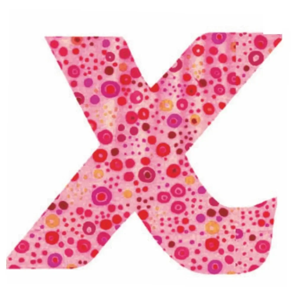 Lilipinso sticker rose lettre x