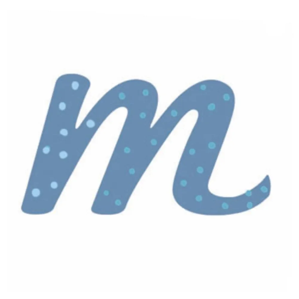 "Lilipinso Sticker bleu lettre m image"