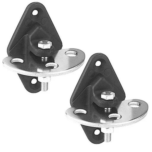 "Gate handle insulators "Vario", stainless steel, 2 pieces image"