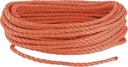 Polypropylene multi-purpose rope 6 mm x 20 m, color orange