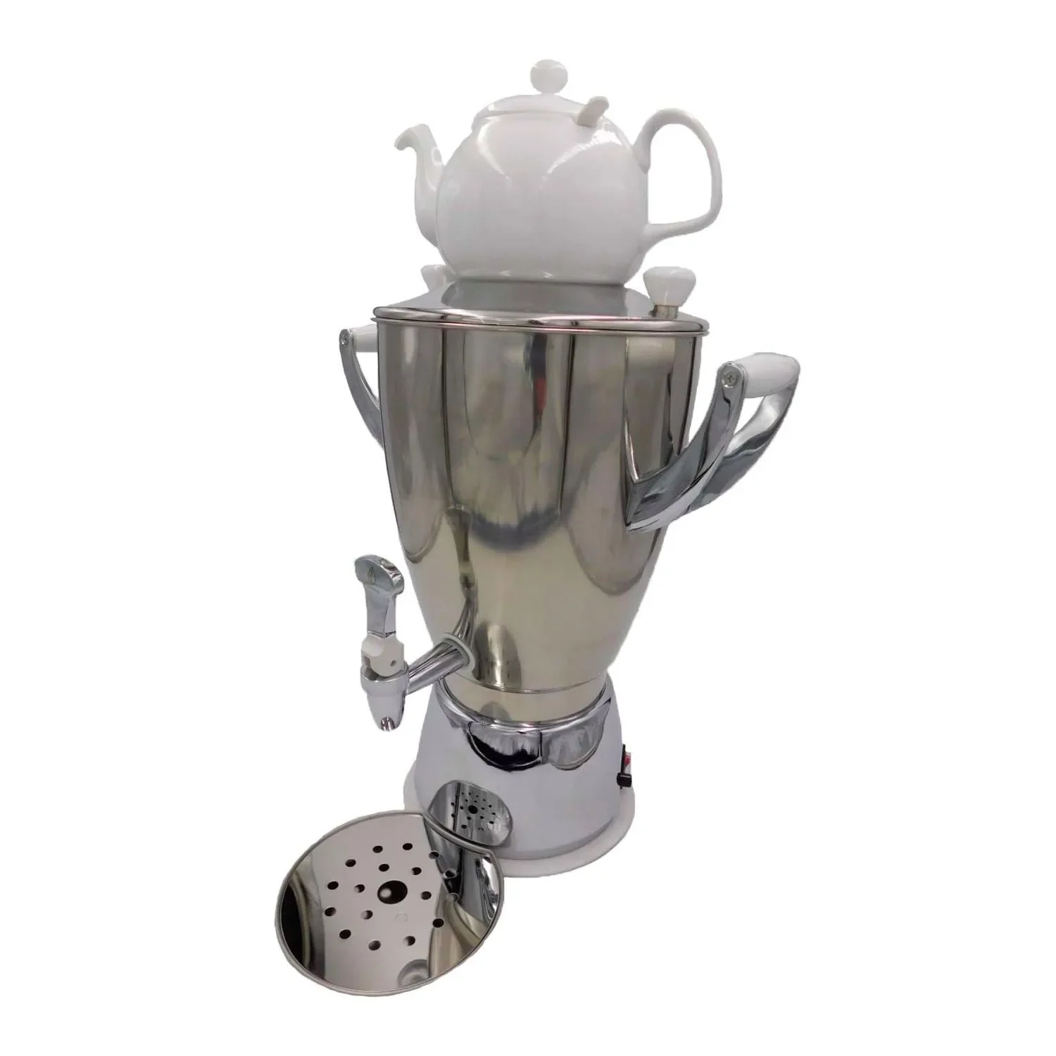 Samovar avec une Bouilloire, Théière samovar - Électrique, Premium, SAMORAI 1, Porcelaine