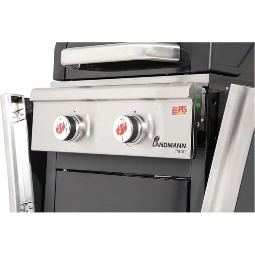 "Triton 2.0 black gas BBQ - Gas grill - Barbecue - foldable work surface - suitable for 8 people image"