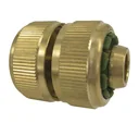 Raccord/réparateur de tuyau à système enfichable 3/4" avec raccord à compression en laiton