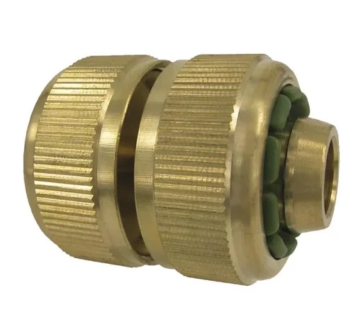 "Raccord/réparateur de tuyau à système enfichable 3/4" avec raccord à compression en laiton image"