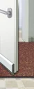 Joint de porte automatique, 1 m de long, blanc, recoupable sur mesure