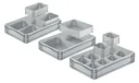 Casier d'insertion pour euro-caisse, gris, 1/2 transversal