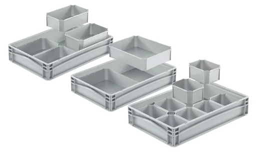 "Casier intérieur pour Eurobox, gris, 1/8 image"