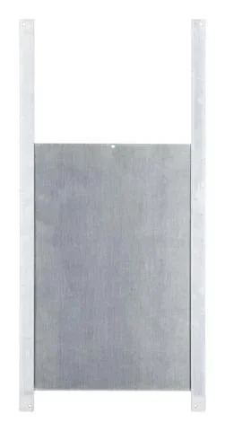 "Porte coulissante pour poules 22 x 33 cm, aluminium, set de montage complet image"