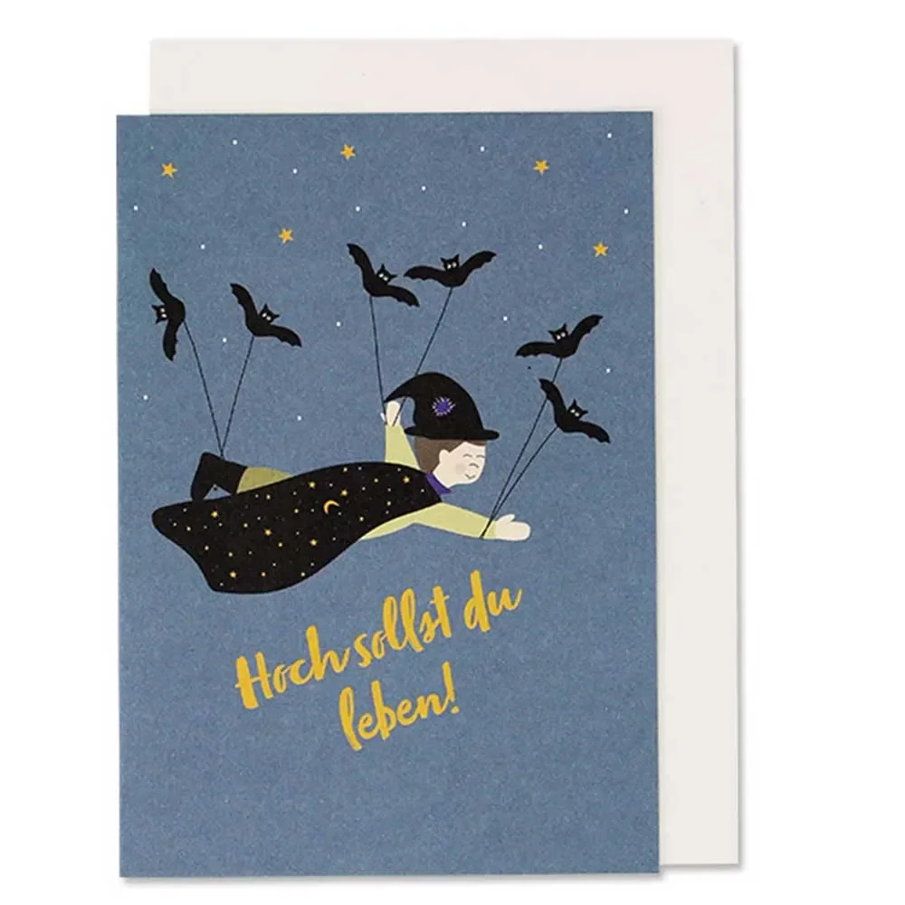 Ava & Yves Carte de voeux pliable Magicien